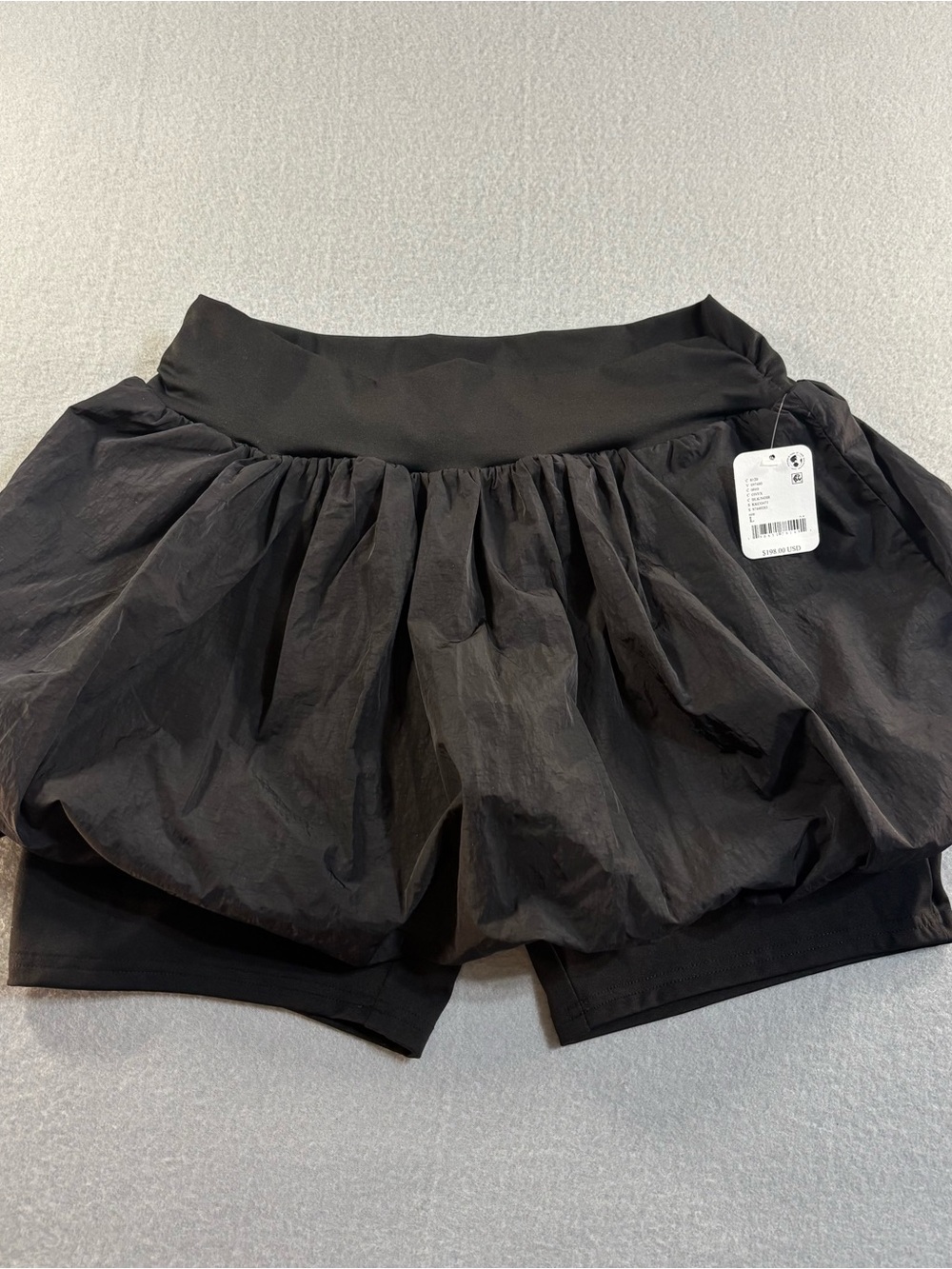 Free People Kkco Bubble skirt shorts black